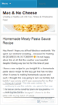 Mobile Screenshot of macandnocheese.com