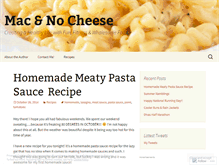 Tablet Screenshot of macandnocheese.com